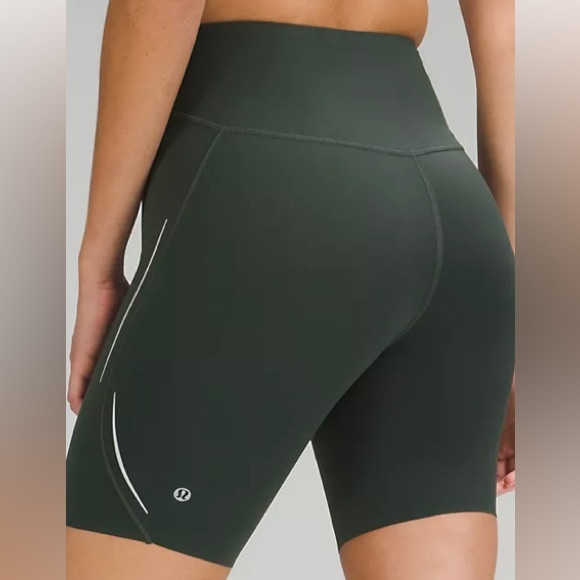 lululemon athletica Pants - NWT Lululemon Base Pace High Rise 8” Reflective Shorts: Smoked Spruce